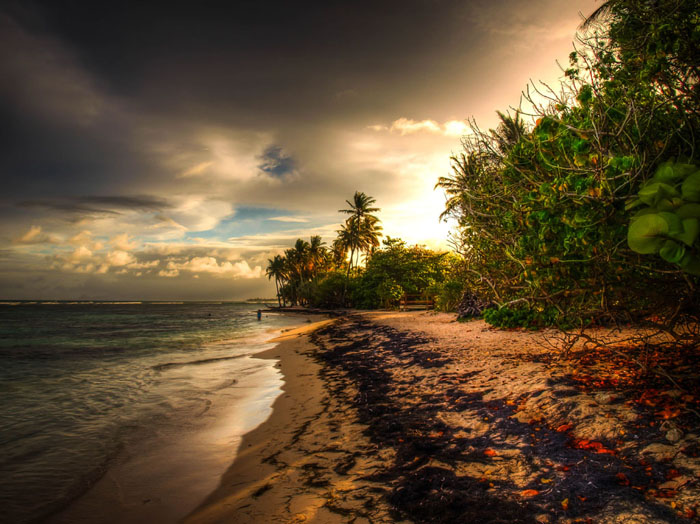 hdr photo beach caribbean