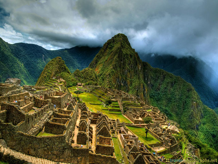 machu picchu hdr image tripod