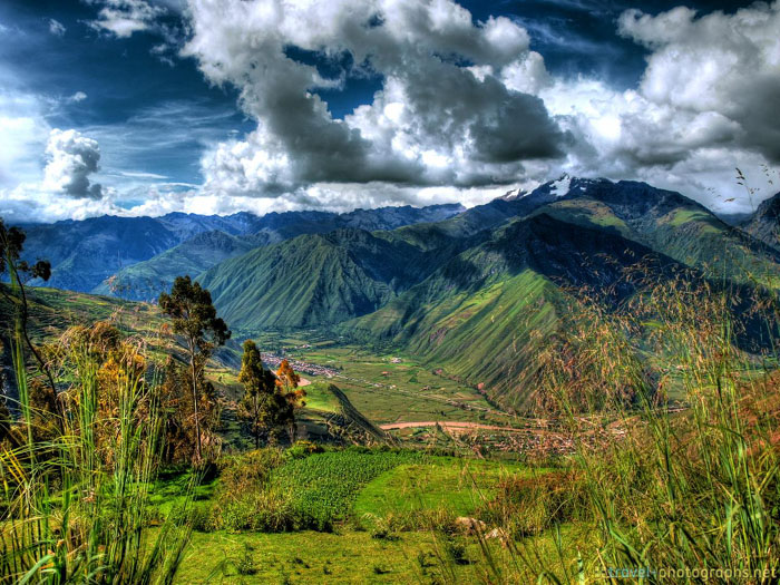 sacred inca valley hdr image