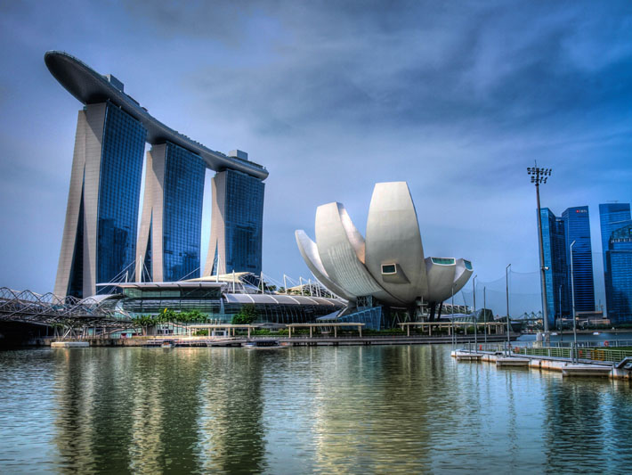 singapore marina hdr image